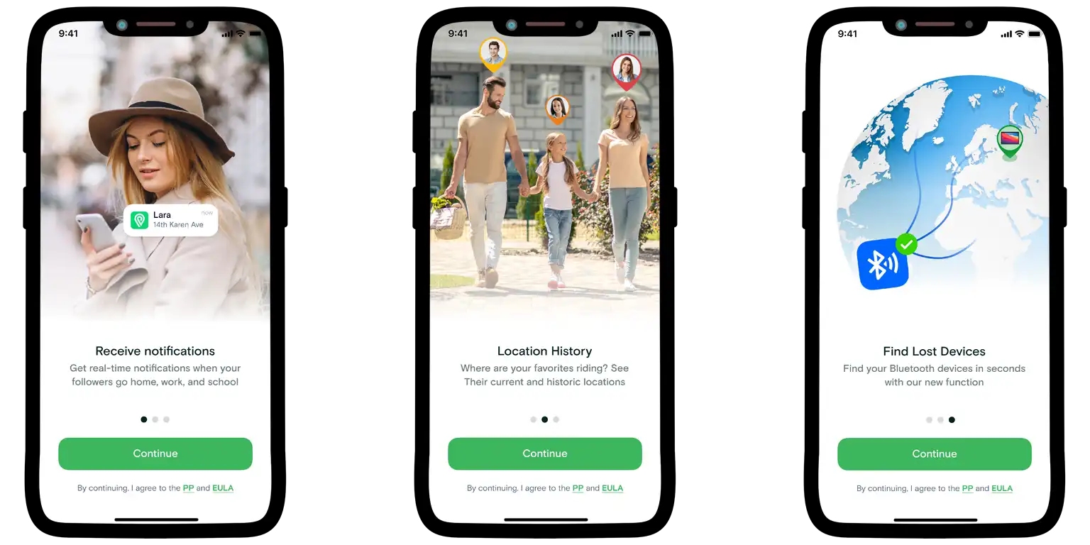 A screen from the Number Tracker app.