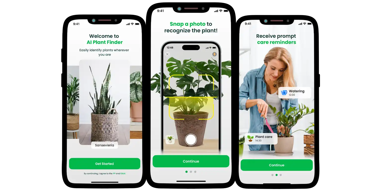 A screen from the Plant Finder app.